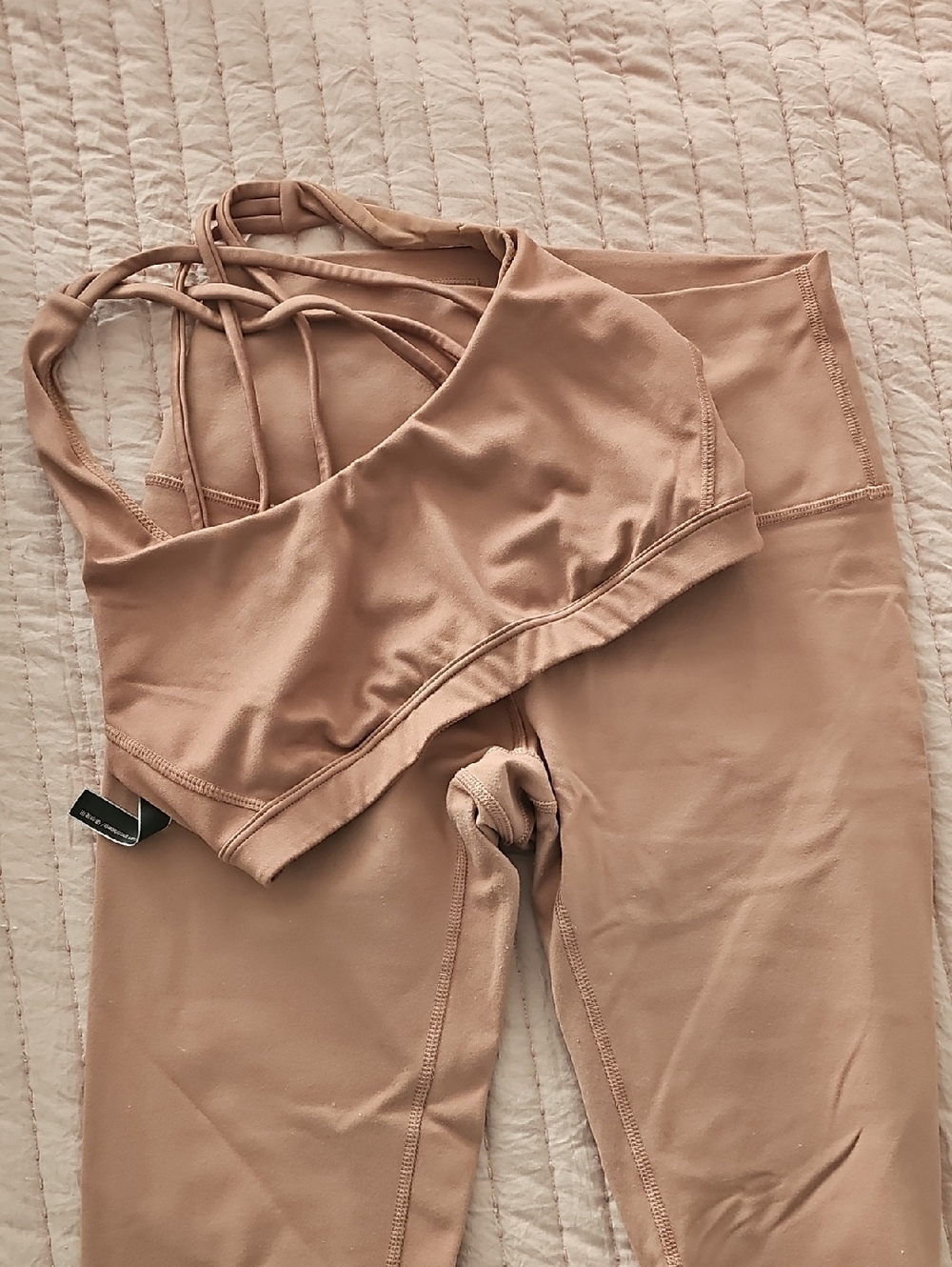 Victoria's Secret Rose Taupe Seamless Active Sports Bra Sz XS